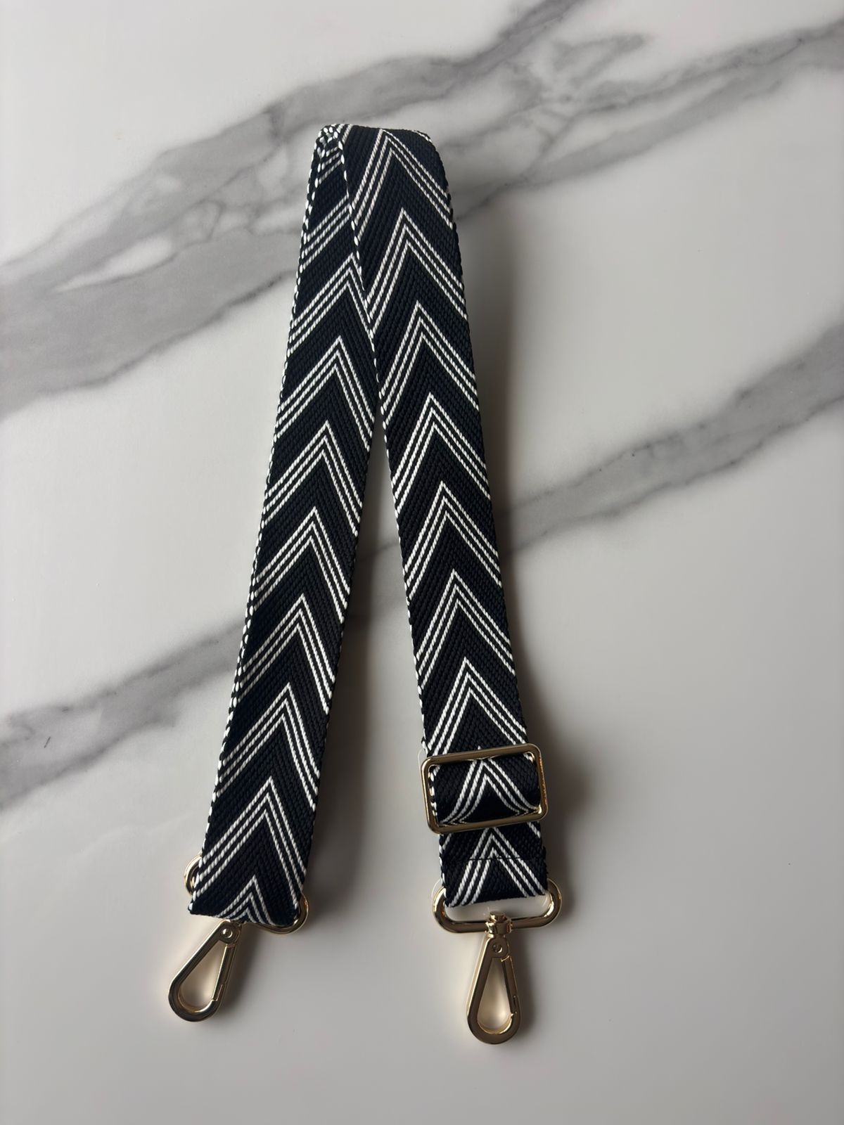Strap Rombo Blanco Negro