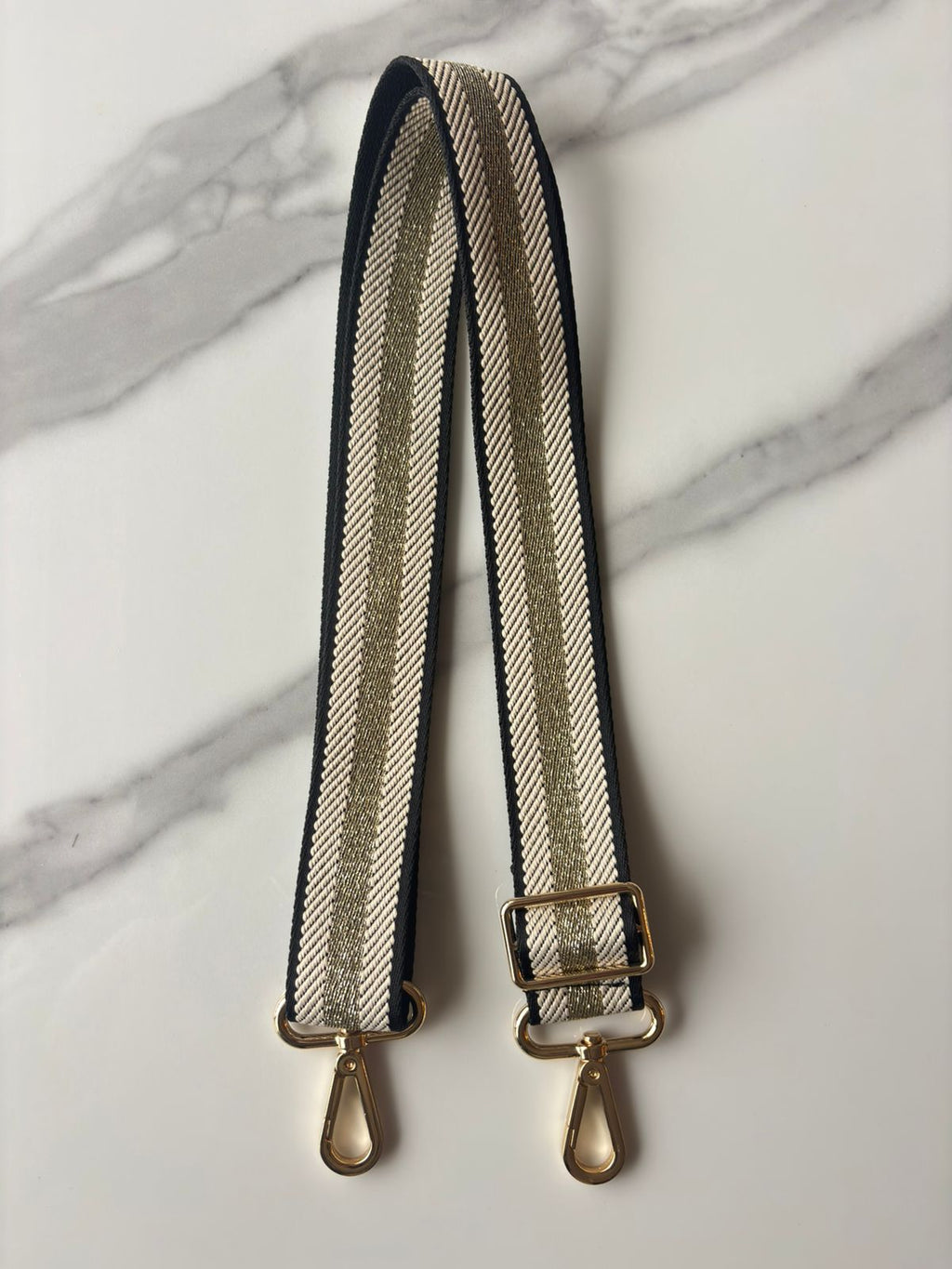 Strap Dorado BeigeLínea Negra